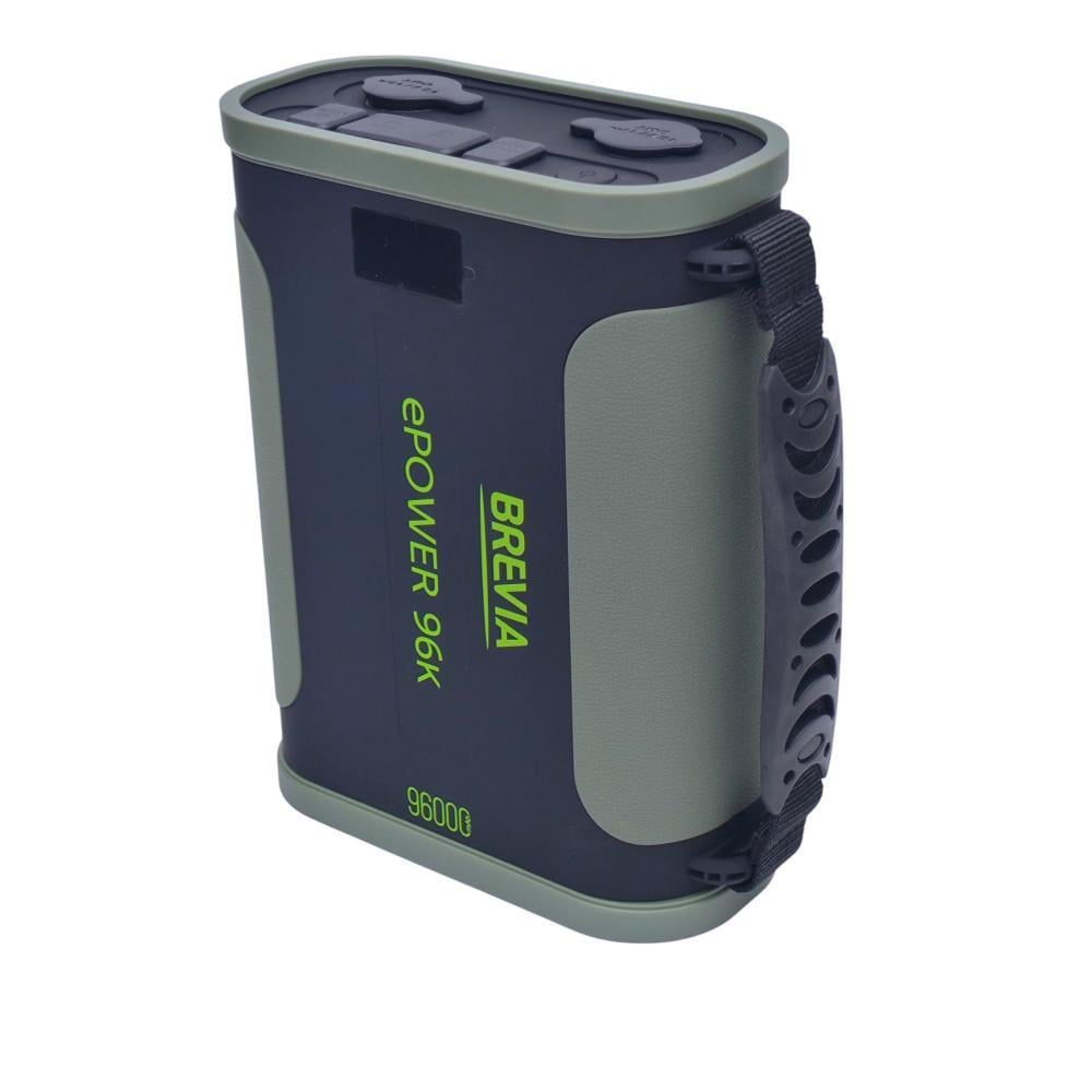 Повербанк Brevia ePower 96000 mAh 307Wh LiFePO4 PD100W Черно-зеленый Повербанк Brevia ePower 96000 mAh 307Wh LiFePO4 PD100W Черно-зеленый