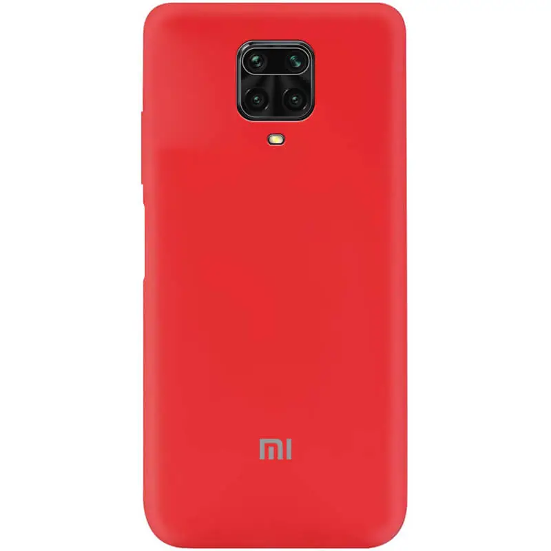 Чехол Silicone Case Xiaomi Redmi Note 9S/Pro Красный (6712000065)