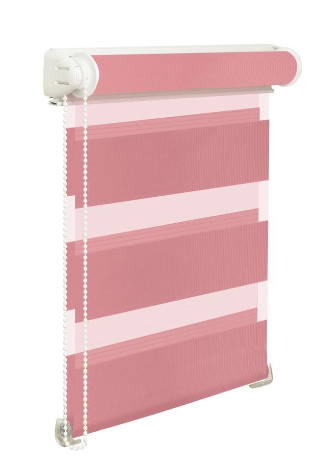 Ролета тканевая NewTex День-Ночь 60х165 см Розовый (604)