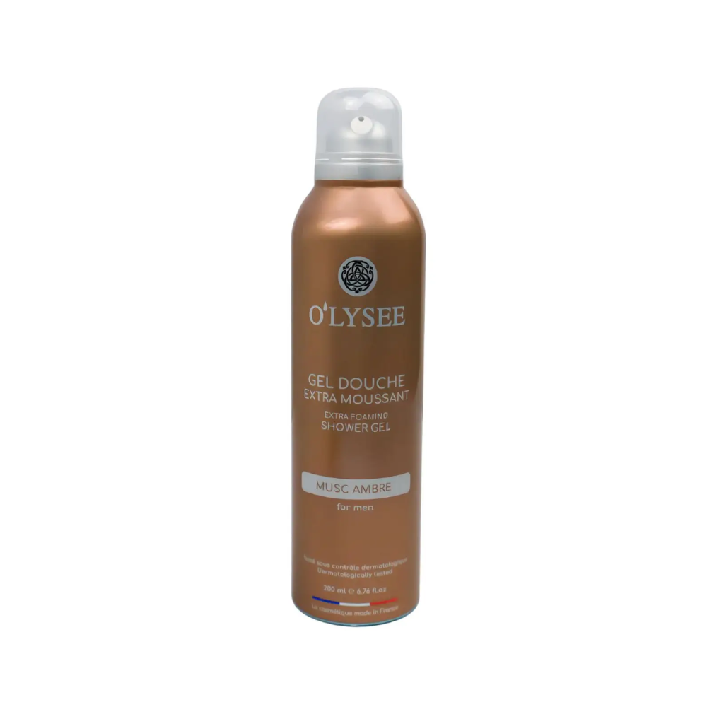 Гель-пенка для душа O'LYSEE Musc Ambre Extra Foaming Shower Gel 200 мл (3520710011464)
