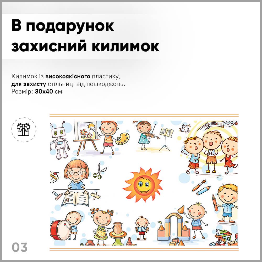 Детская школьная парта со стулом Evo-kids BD-22 G Серый - фото 3