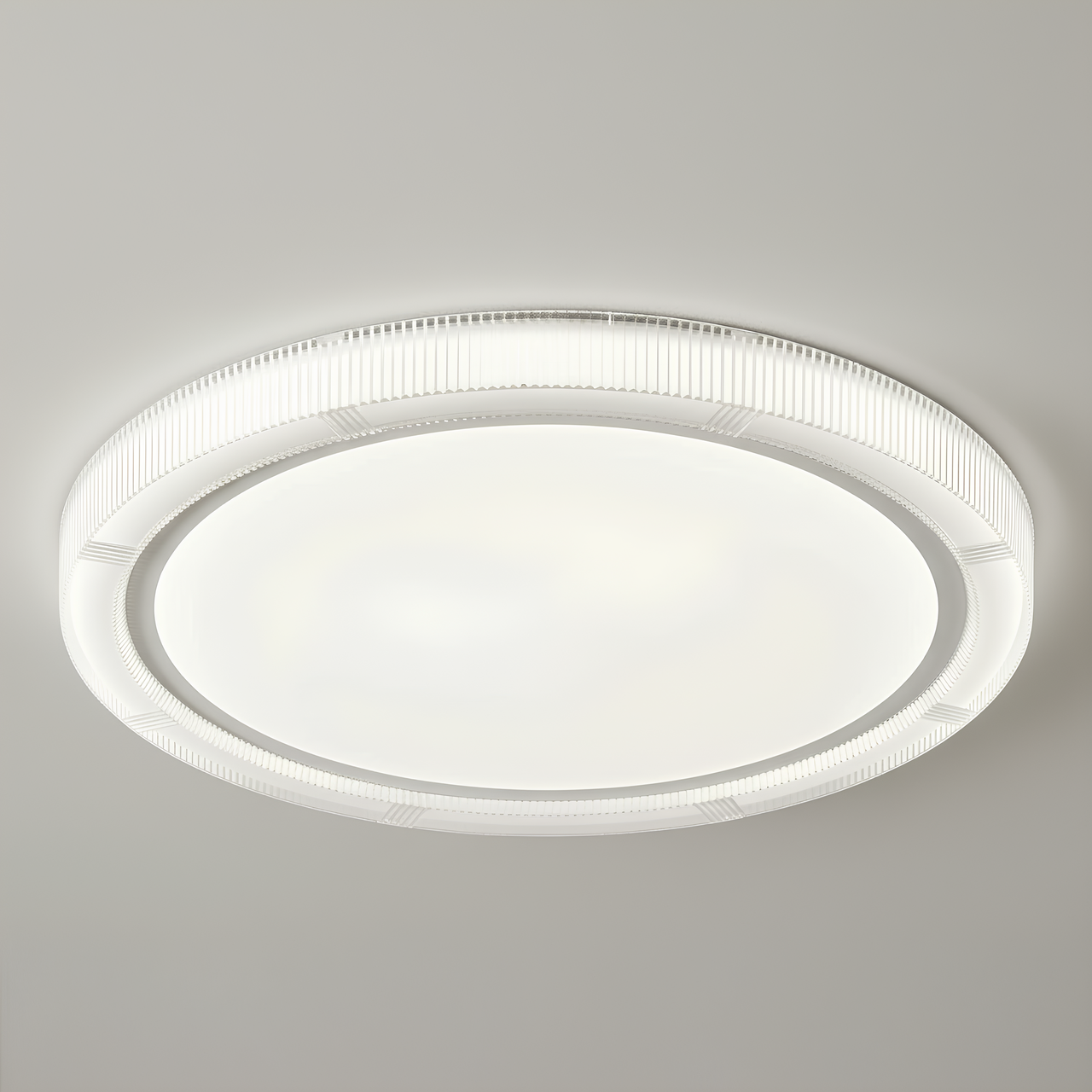 Люстра светодиодная Valeso 105W с корпусом круглой формы 2700-6500K Белый (2H-019)