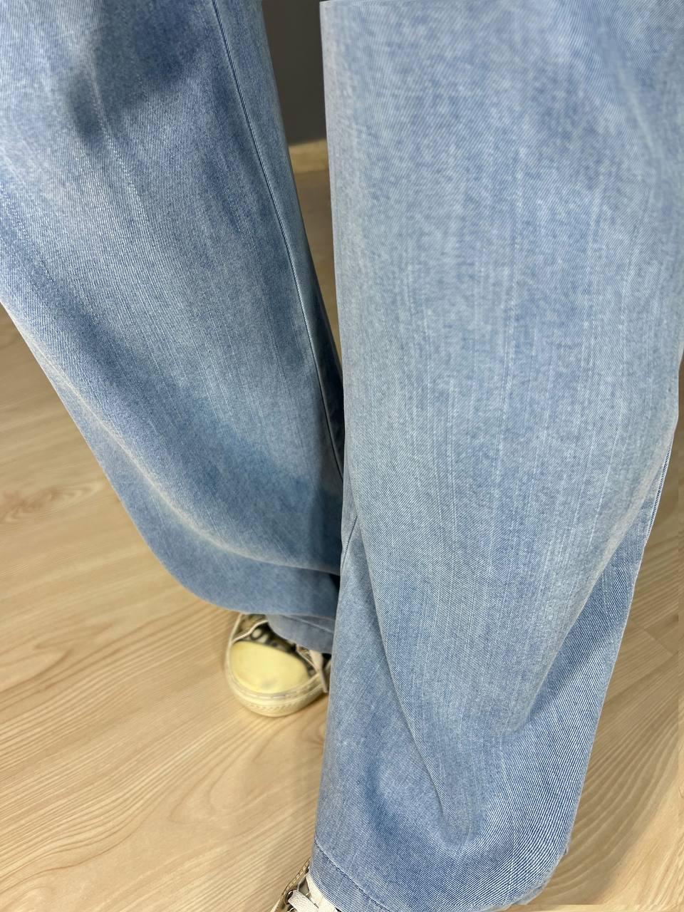 Джинсы женские Immet 5606-2 палаццо талия на резинке тенсель р. 33 Голубой (26675071) - фото 5 Джинсы женские Immet 5606-2 палаццо талия на резинке тенсель р. 33 Голубой (26675071) - фото 5