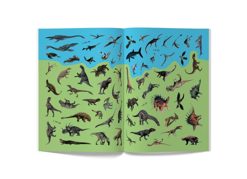 Книга "Книжка з наліпками. Динозаври" (F00022436) - фото 3