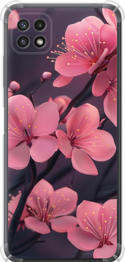 Чехол на Samsung Galaxy A22 5G A226B Пурпурная сакура (6075sp-2581-42517)