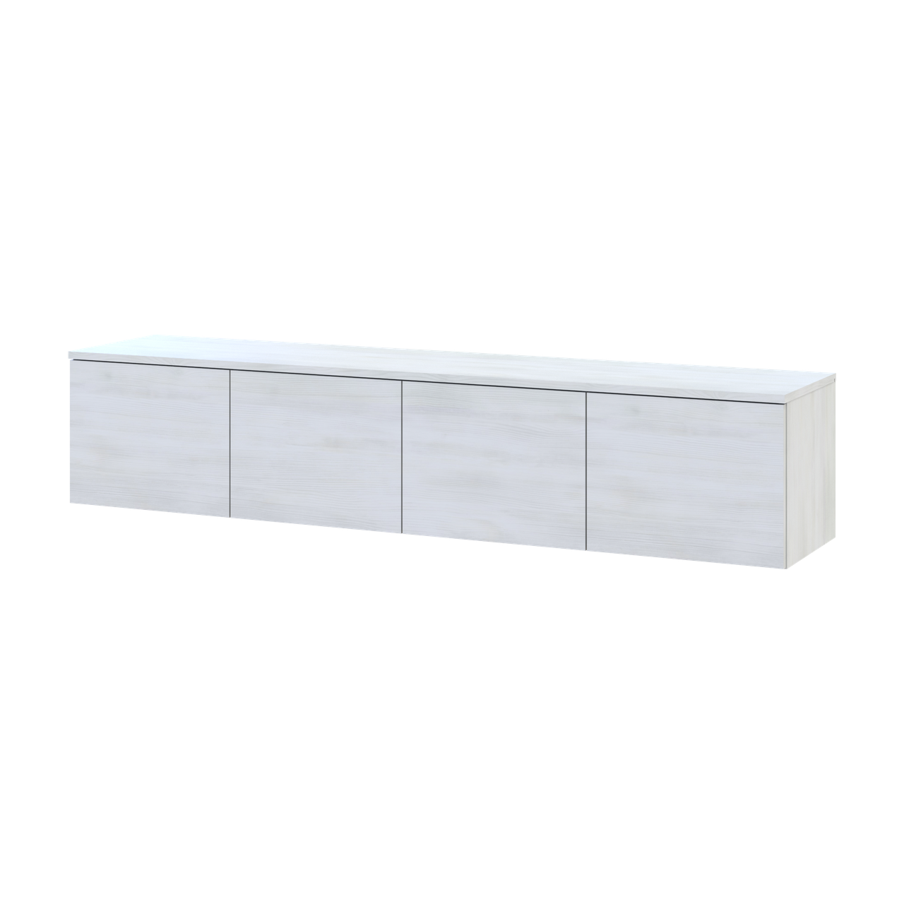 Тумба для ТВ Doros Левия 4Д 160х35х33 см Белое дерево (41516117) - фото 1