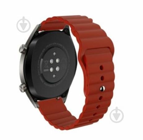 Ремешок силиконовый BeWatch 22мм для Xiaomi Amazfit Pace | Stratos | GTR 47mm LineS Темно-Красный