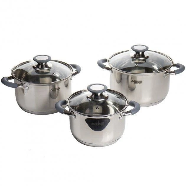 Набор посуды Benson 6 пр. из нержавеющей стали (BN-190)