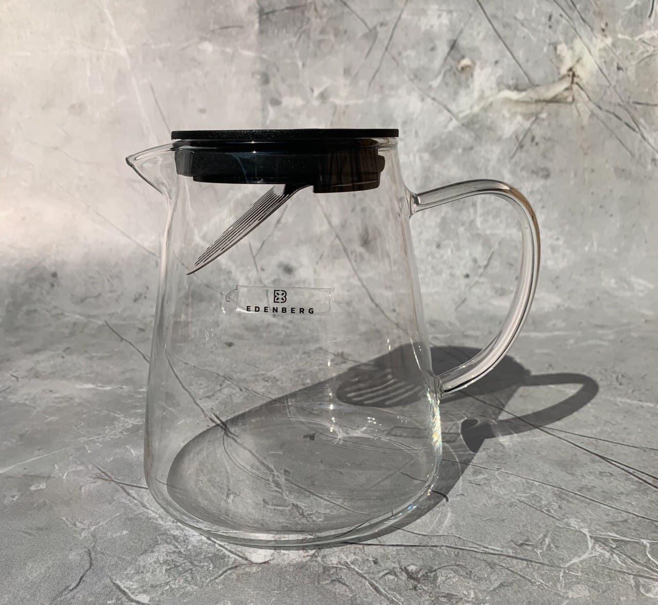 Заварювальний чайник скляний Edenberg EB-19044 боросилікатне скло 1300 мл (2530557535) - фото 5 Заварювальний чайник скляний Edenberg EB-19044 боросилікатне скло 1300 мл (2530557535) - фото 5