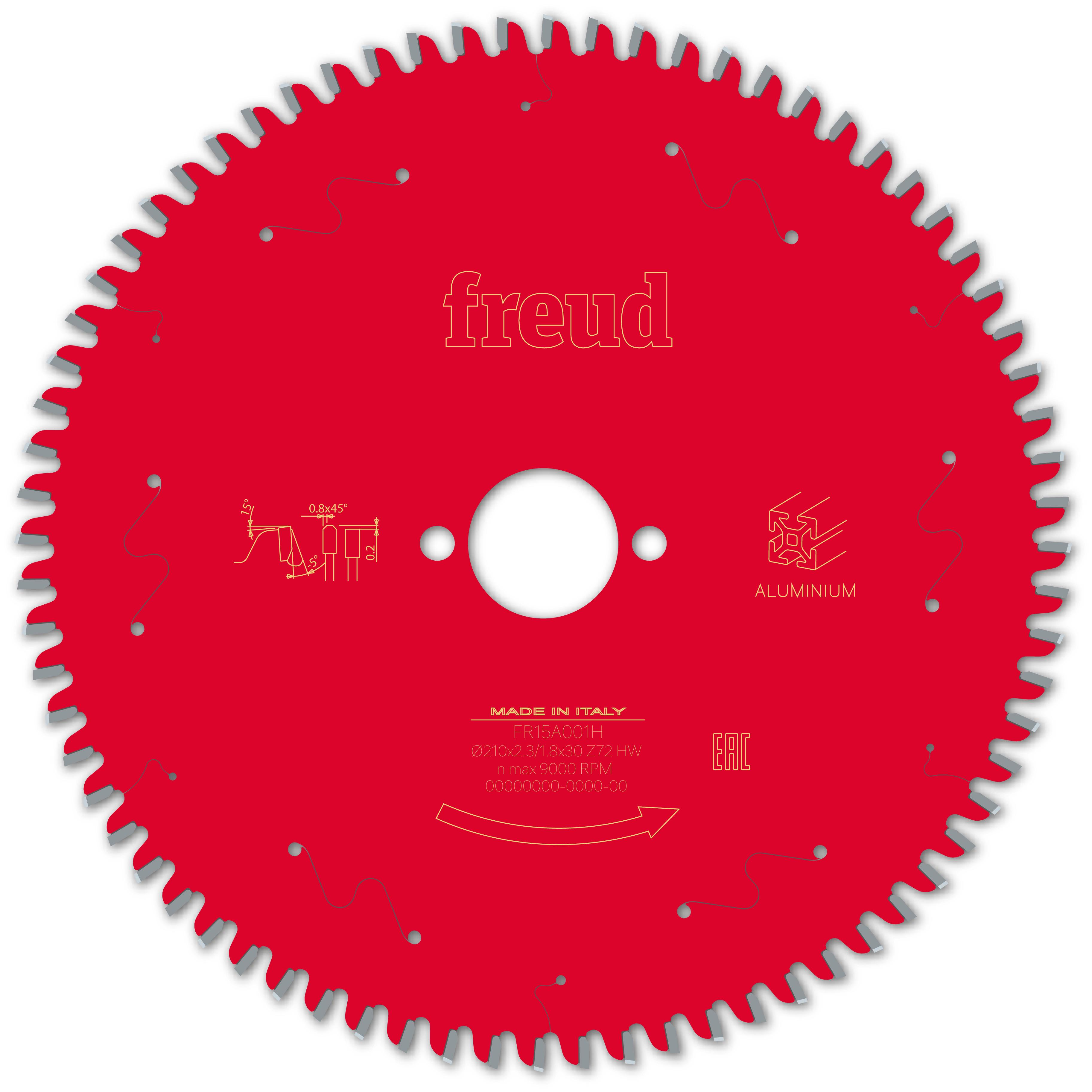 Диск пильный Freud FR15A001H 210x2,3x1,8x30 мм z72 (27438144)