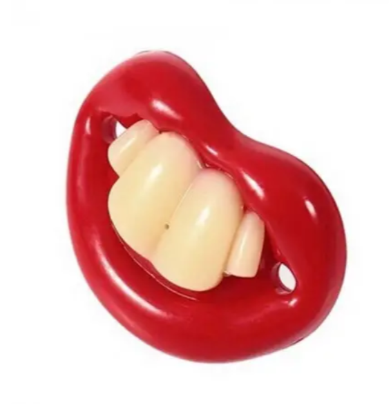 Пустышка-соска ортодонтична силиконовая с зубками Четыре зубчика (14-48-1120-ЧЗ)