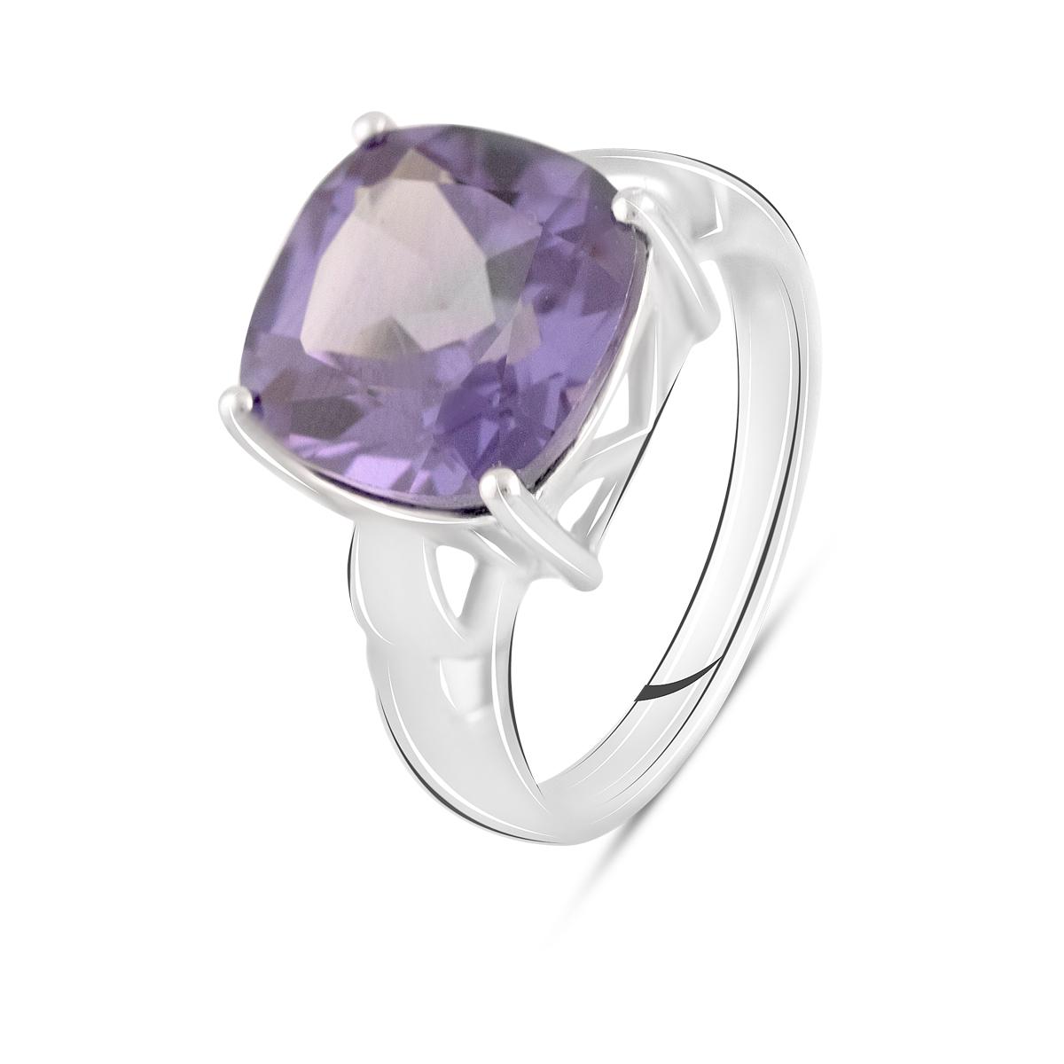 Кольцо серебряное с александритом 5,26 г р. 18 (2099673)