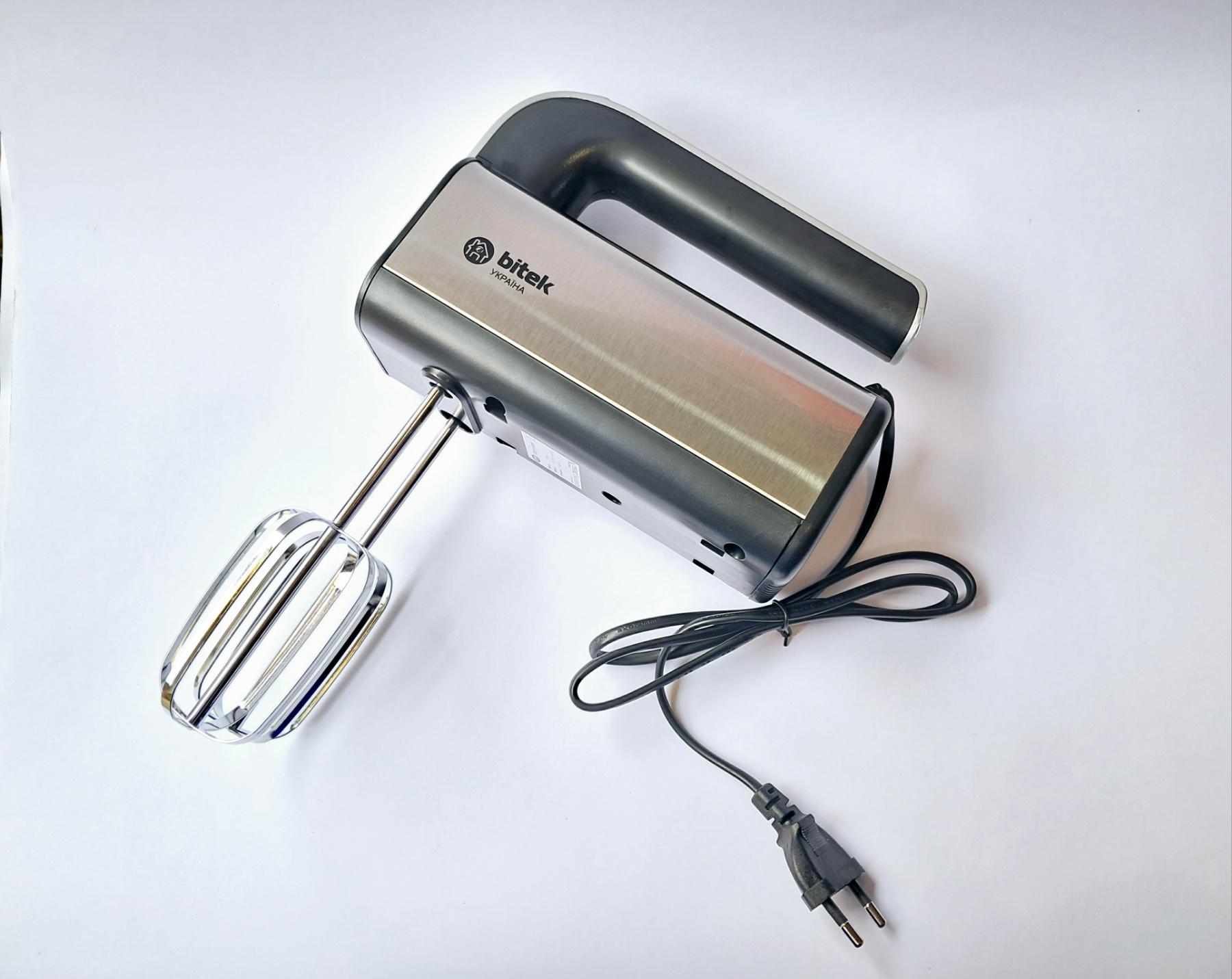 Миксер ручной BITEK из нержавейки 1600 Вт Серый (BT-6664) - фото 3 Миксер ручной BITEK из нержавейки 1600 Вт Серый (BT-6664) - фото 3