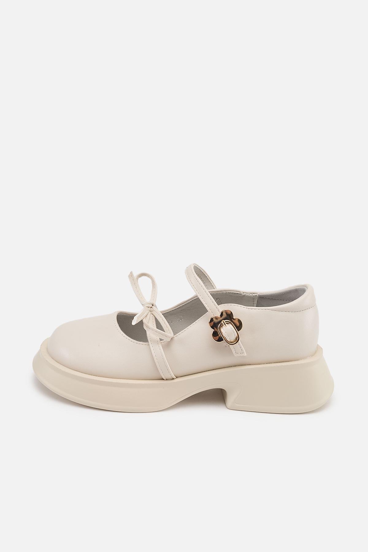 Туфли на плоской подошве для девочки р. 31 Бежевый (SKT001000718)