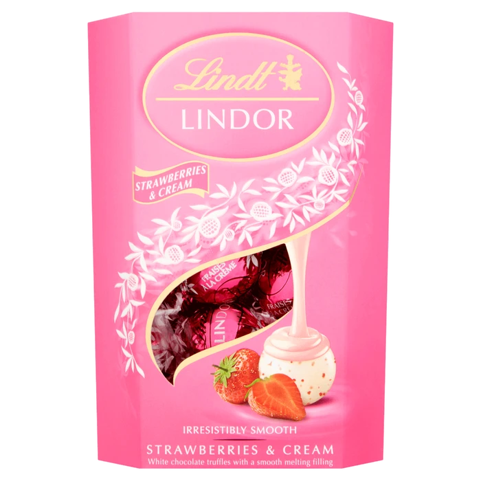 Конфеты шоколадные Lindt Lindor Strawberries&Cream 200 г (1797757837)