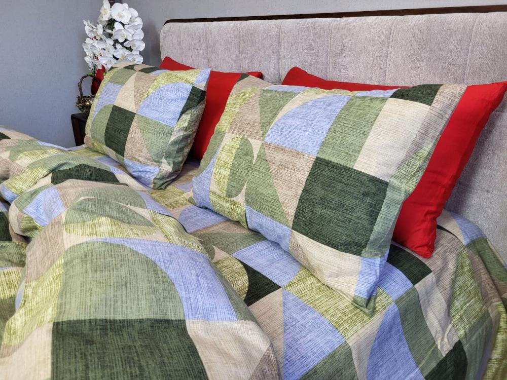 Комплект постельного белья Turkish flannel Тренд евро Оливковый (1790643805)