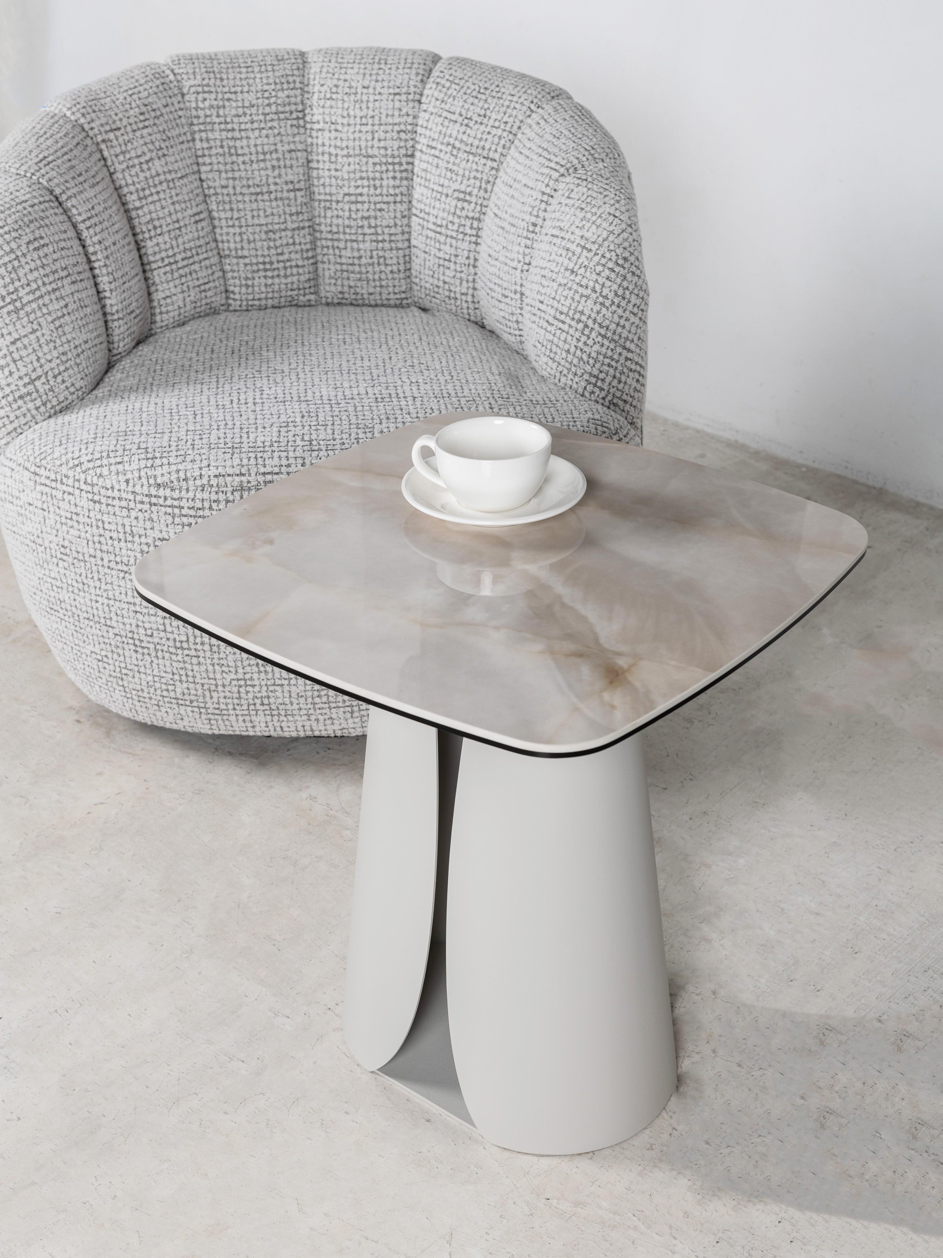 Кавовий стіл Лунаріо 500х500х560 мм Айворі онікс/Айворі (30979549) - фото 7 Кавовий стіл Лунаріо 500х500х560 мм Айворі онікс/Айворі (30979549) - фото 7