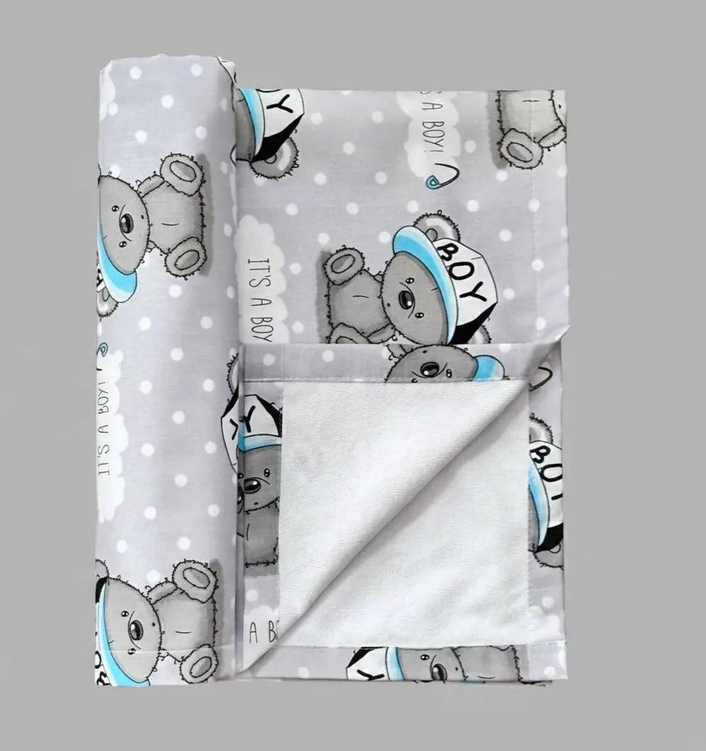 Пеленка детская непромокаемая BST хлопок/мембранная/бамбуковая махра 50х70 см Темно-серый (1807658434)