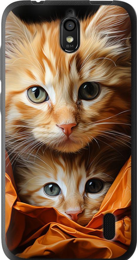 Чехол на Huawei Ascend Y625 Котики 2 (5664u-161-42517)
