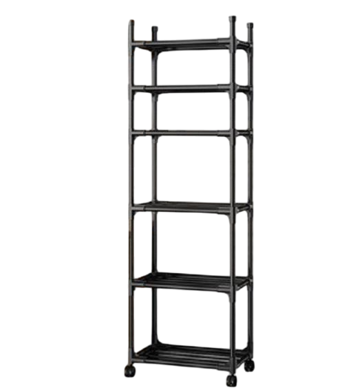 Полка кухонная на колесиках до 50 кг Черный (AD-2569)