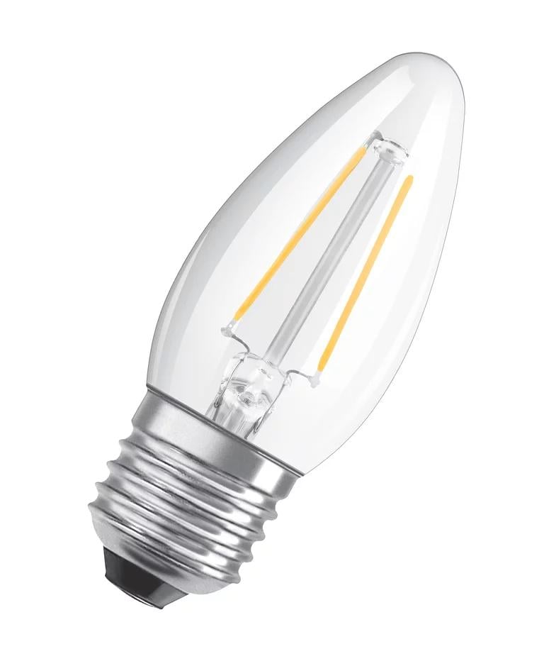 Лампа світлодіодна філаментна Osram LED CL свічка 4,8W 220V 470lm 2700K E27 DIM 35х95 мм (4058075446878)