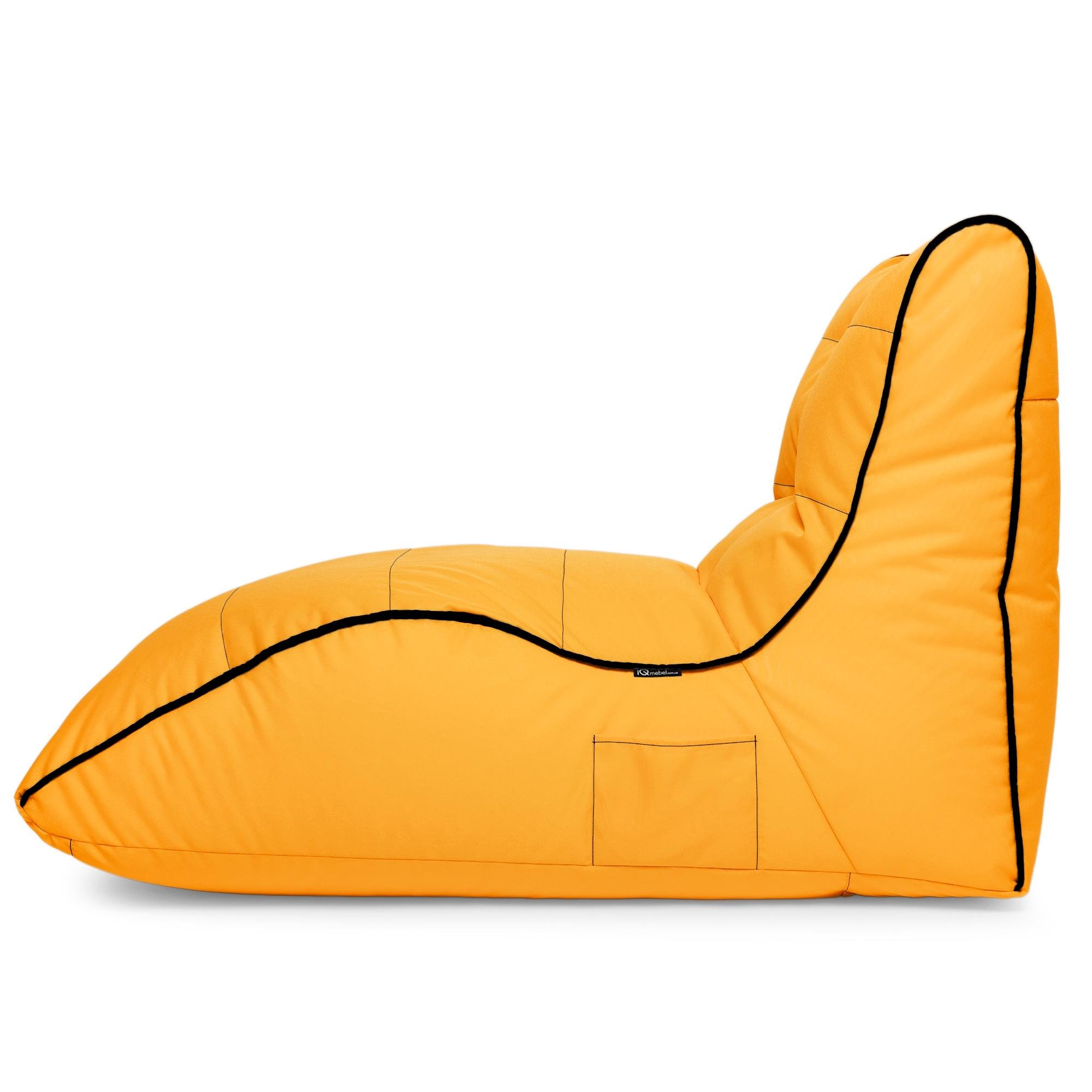 Крісло-мішок iQmebel Лежак 80х125 см оксфорд Жовтий - фото 3