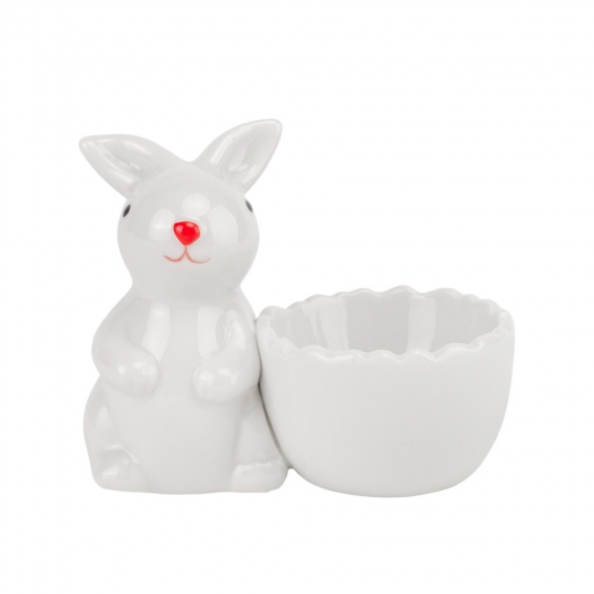 Підставка під яйце Ніжний кролик 7 см Білий (5009-041)
