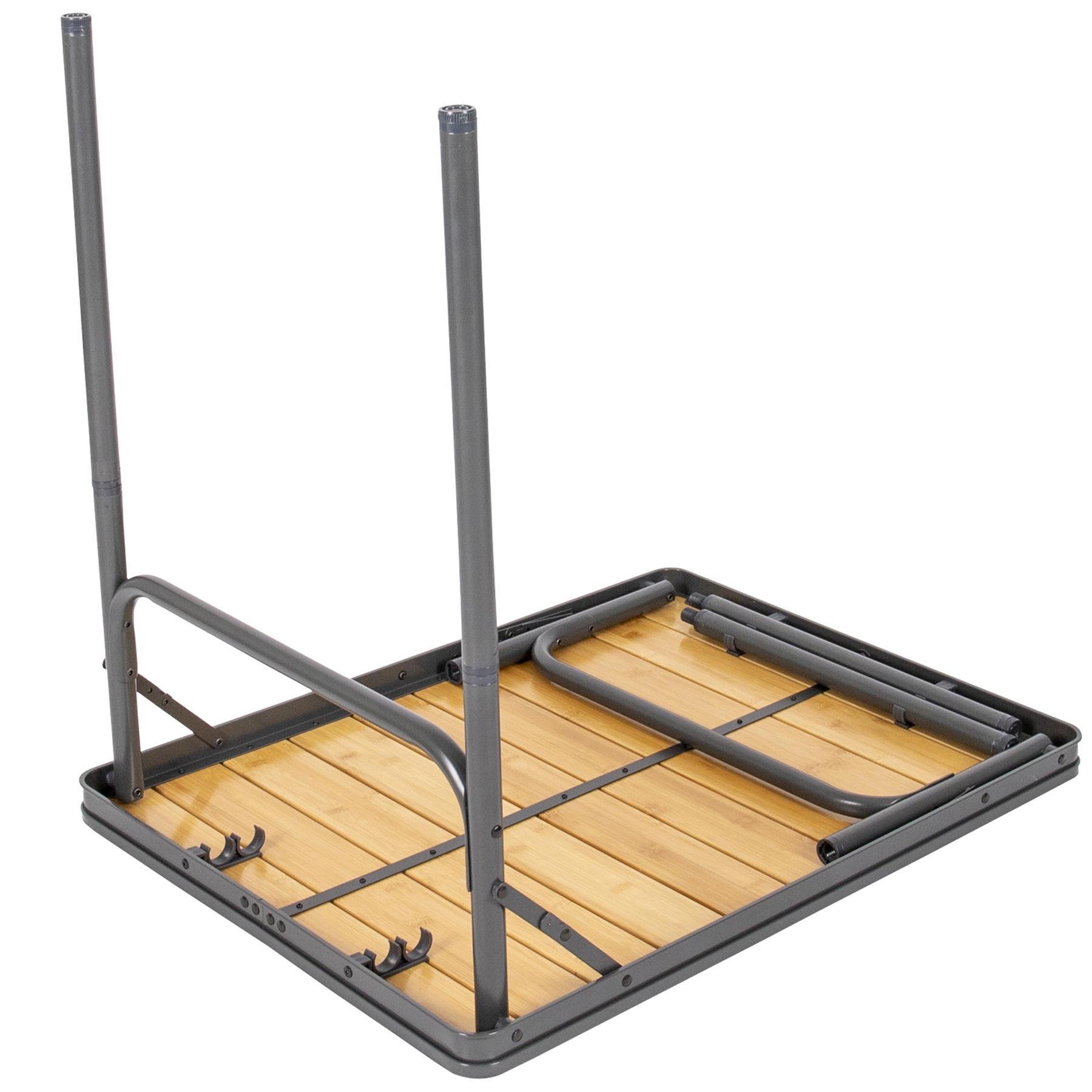 Туристичний стіл Bo-Camp Margate 75x55 см Bamboo Brown (1404666) - фото 4 Туристичний стіл Bo-Camp Margate 75x55 см Bamboo Brown (1404666) - фото 4