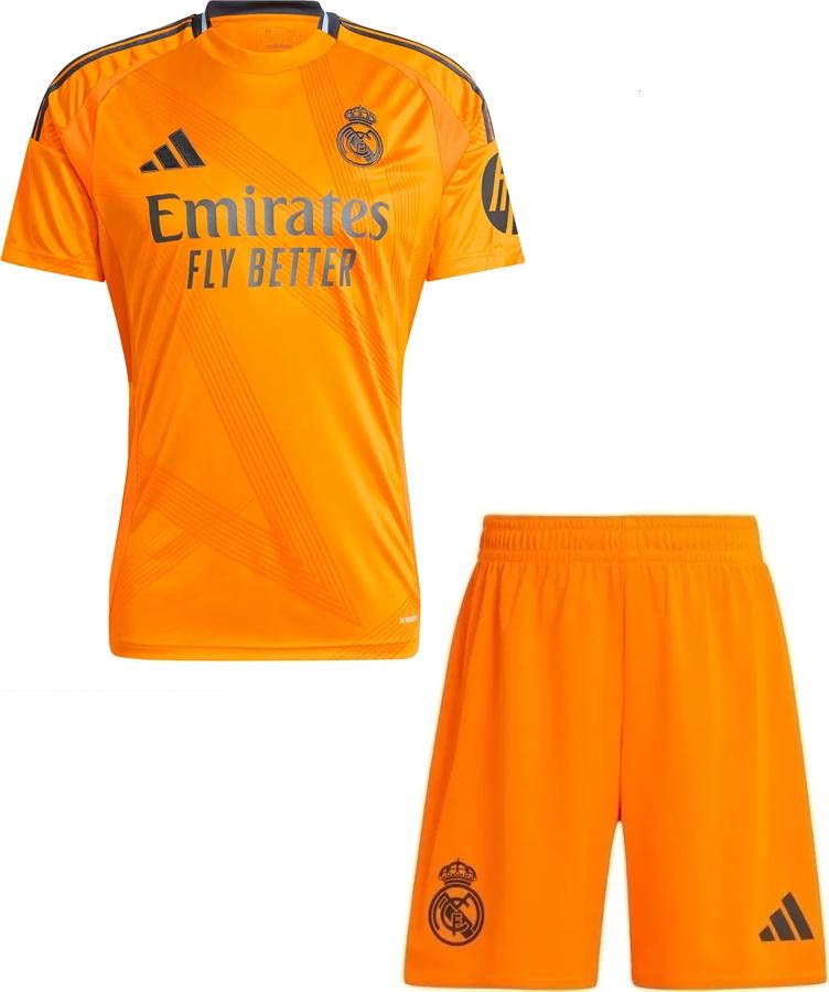 Футбольная форма Реал Мадрид 2024-2025 выездная 2XL Оранжево-черный (F0085)