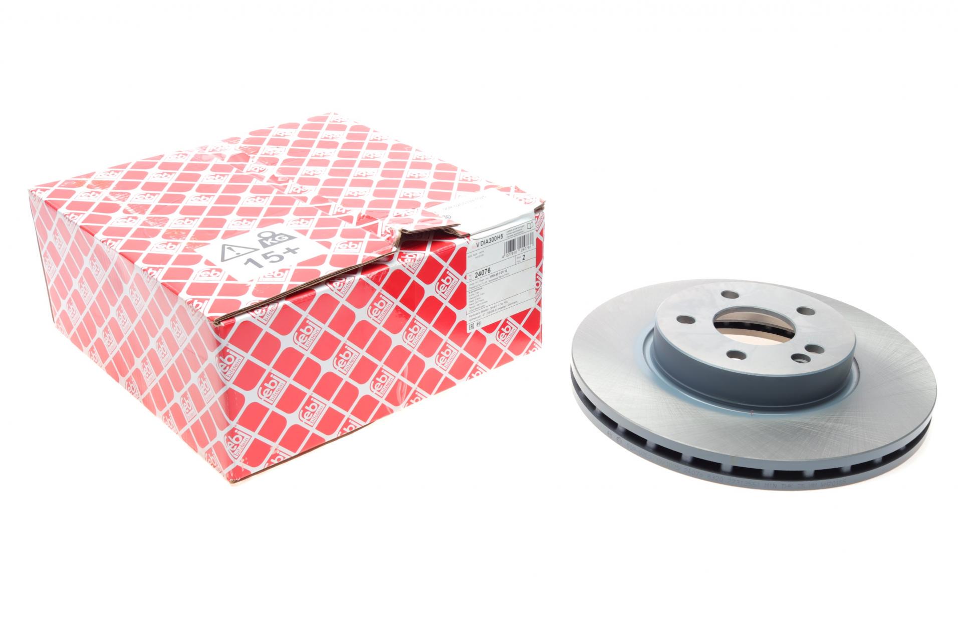 Диск гальмівний передній FEBI BILSTEIN для Mercedes Vito W639 03- FEBI BILSTEIN 24076 (24076)