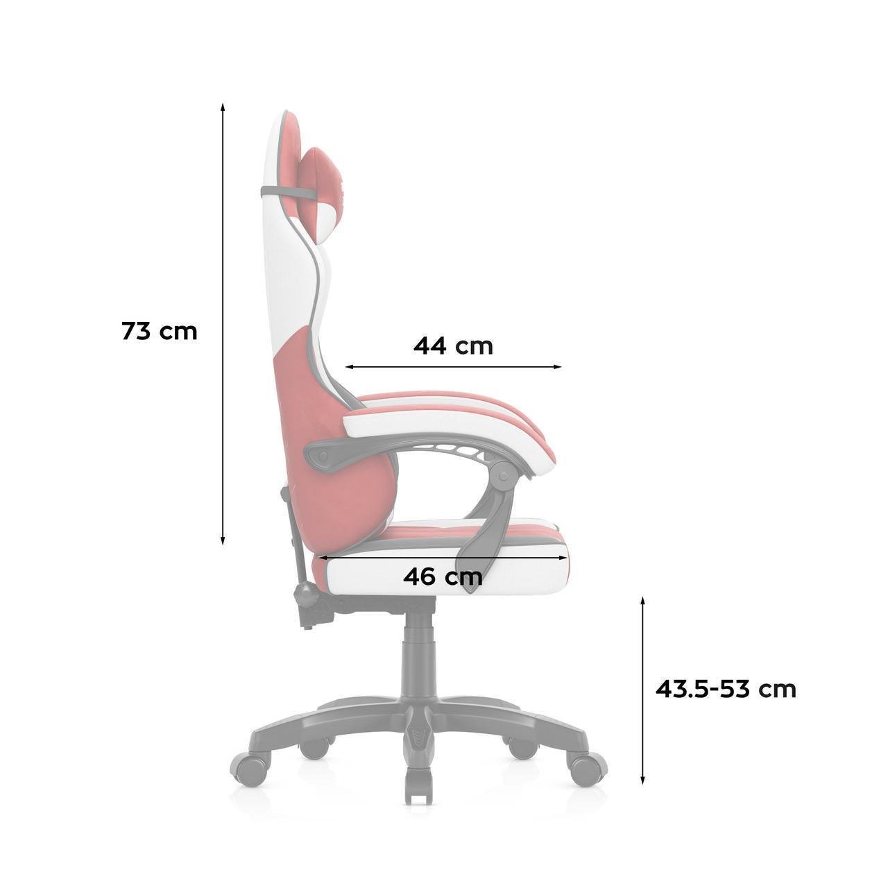 Комп'ютерне крісло Huzaro Force 2.7 тканина Red (Force 2.7 Red ) - фото 8
