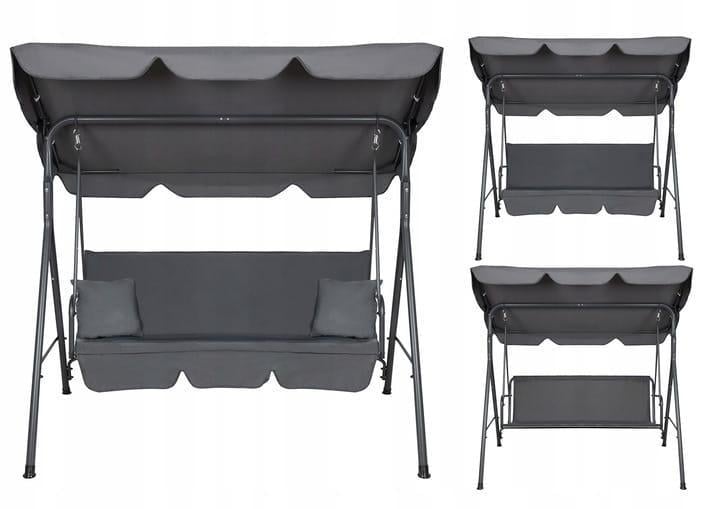 Качели садовые JUST Garden Relax трехместная Серый (2371522972_kala_2) - фото 7 Качели садовые JUST Garden Relax трехместная Серый (2371522972_kala_2) - фото 7