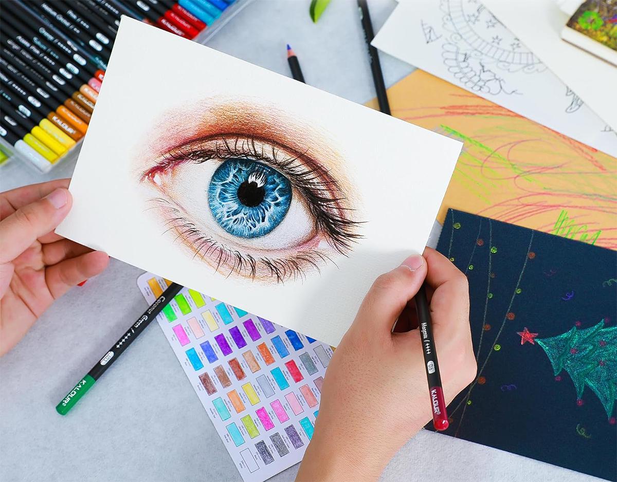 Набір кольорових олівців KALOUR із грифелем на восковій основі 72 кольори (YW-PCC072) - фото 6 Набір кольорових олівців KALOUR із грифелем на восковій основі 72 кольори (YW-PCC072) - фото 6