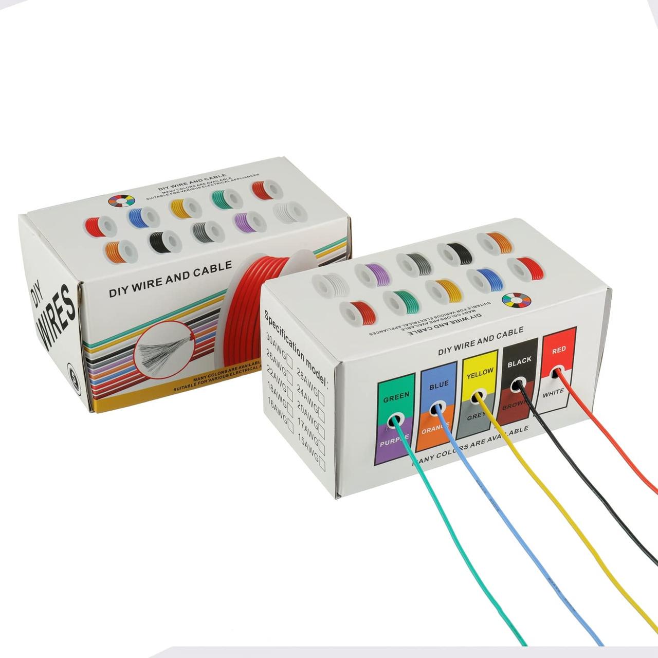 Набор монтажной проволоки HandsKit 20AWG-RG в силиконовой изоляции 0,5 мм2x10 м. Разноцветный (2379180562) - фото 4