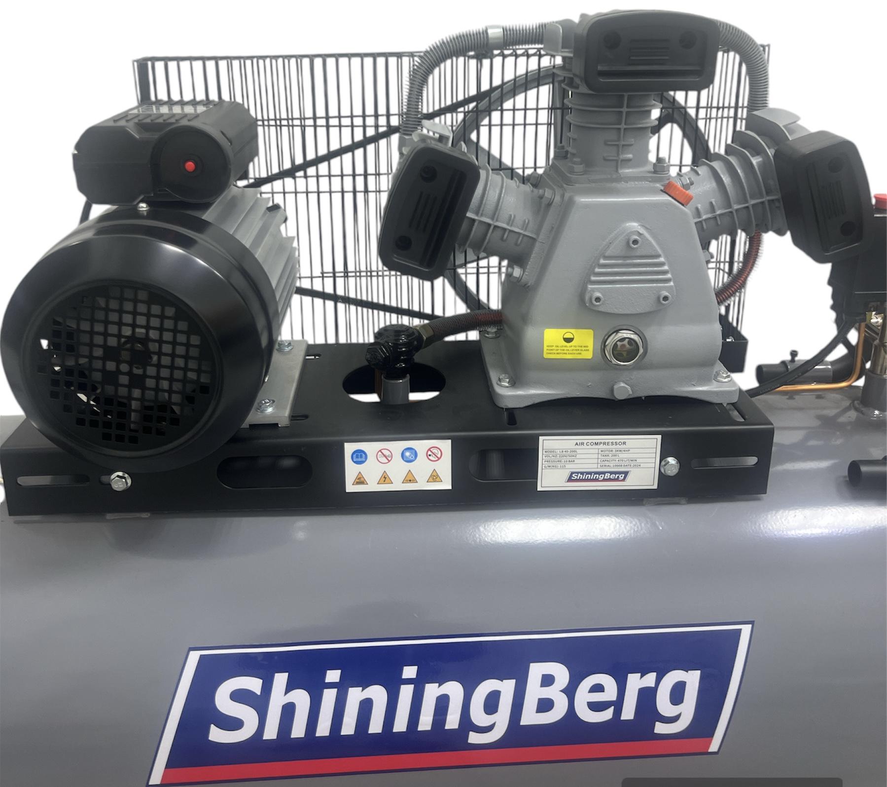 Компресор поршневий ShiningBerg LB40-200L 200 л 230 В - фото 4