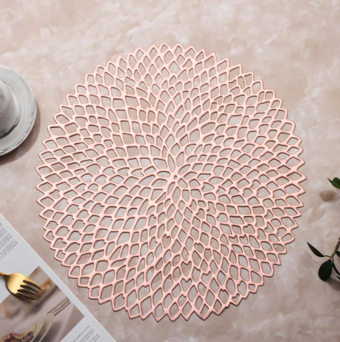 Салфетка сервировочная круглая 38 см Бронзовый (5456) - фото 2 Салфетка сервировочная круглая 38 см Бронзовый (5456) - фото 2