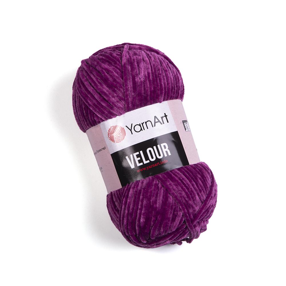 Пряжа велюровая YarnArt Velour 855 фуксия (2415)