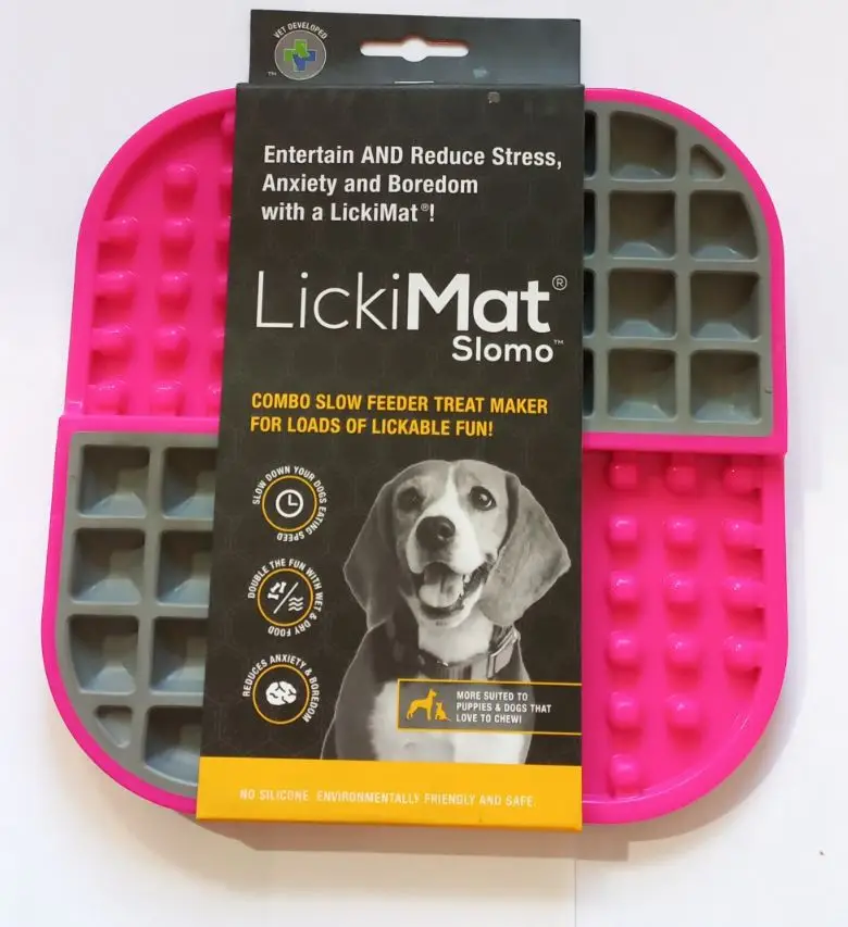 Комбінований коврик для ласощів LickiMat Slomo Рожевий - фото 1 Комбінований коврик для ласощів LickiMat Slomo Рожевий - фото 1