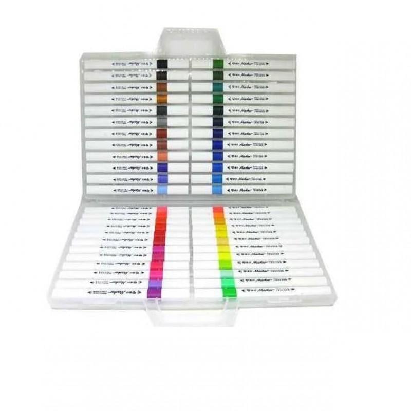 Набор скетч-маркеров акриловых YULIN водостойкие в кейсе 48 шт. (MX-00009266) - фото 2 Набор скетч-маркеров акриловых YULIN водостойкие в кейсе 48 шт. (MX-00009266) - фото 2