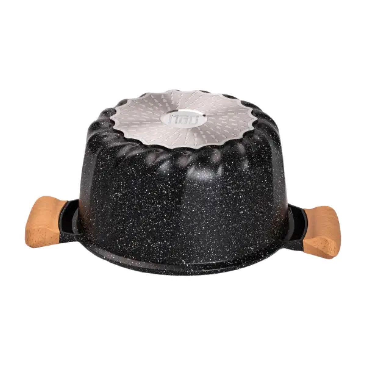 Набор посуды MGC кастрюли с толстодонной алюминиевой лопаткой и половником Черный (5139) - фото 15 Набор посуды MGC кастрюли с толстодонной алюминиевой лопаткой и половником Черный (5139) - фото 15