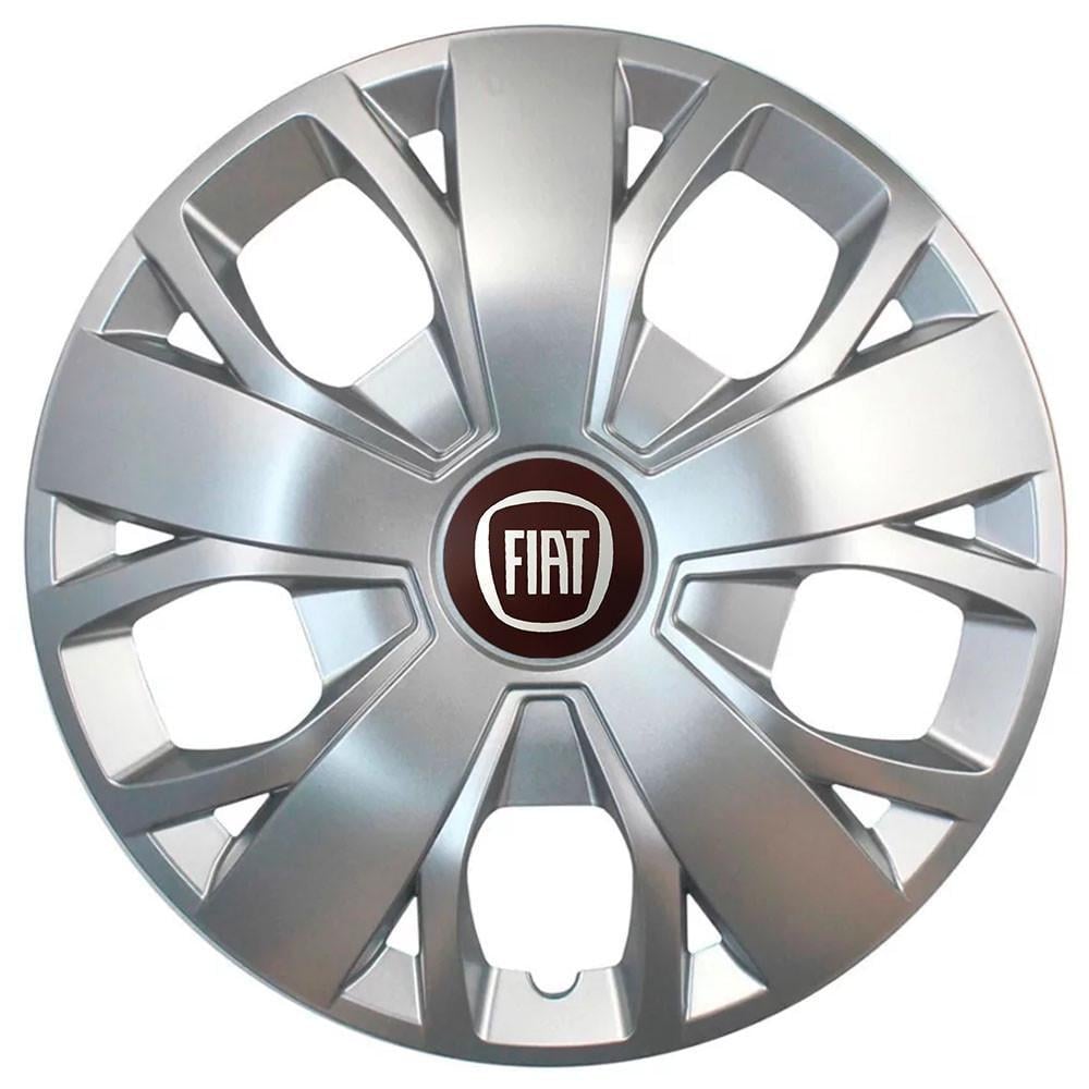 Колпаки SJS с логотипом Fiat 420 R16 4 шт. Серебряный (31005752)