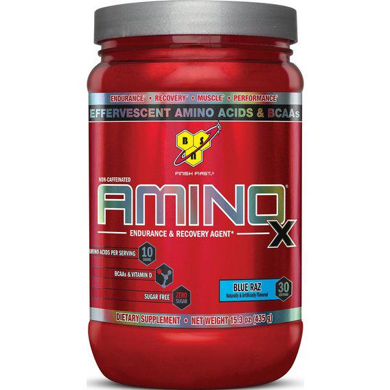 Амінокислота BCAA для спорту BSN Amino X 435 г 30 порцій Blue Raspberry