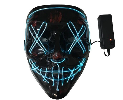 Маска неоновая Purge Mask ABC Судная ночь (17945664)