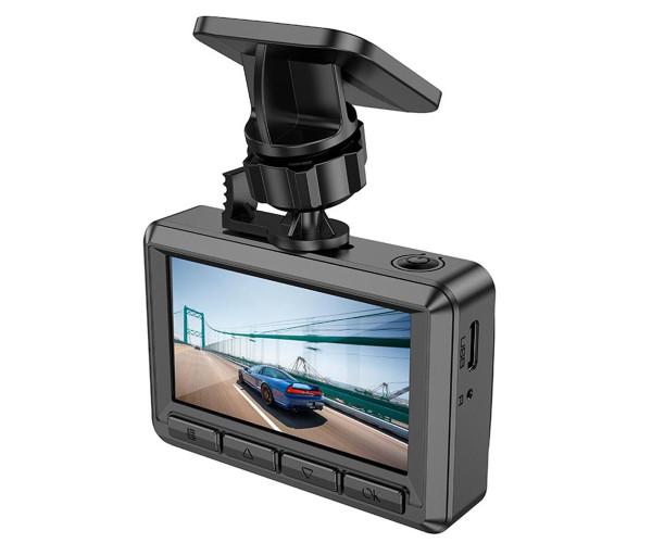 Відеореєстратор автомобільний Hoco DV3 24,5" IPS та камера заднього виду Black - фото 4