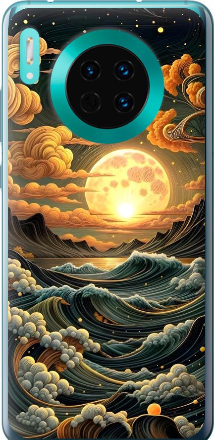 Чехол на Huawei Mate 30 Арт волны (6332u-1773-42517)