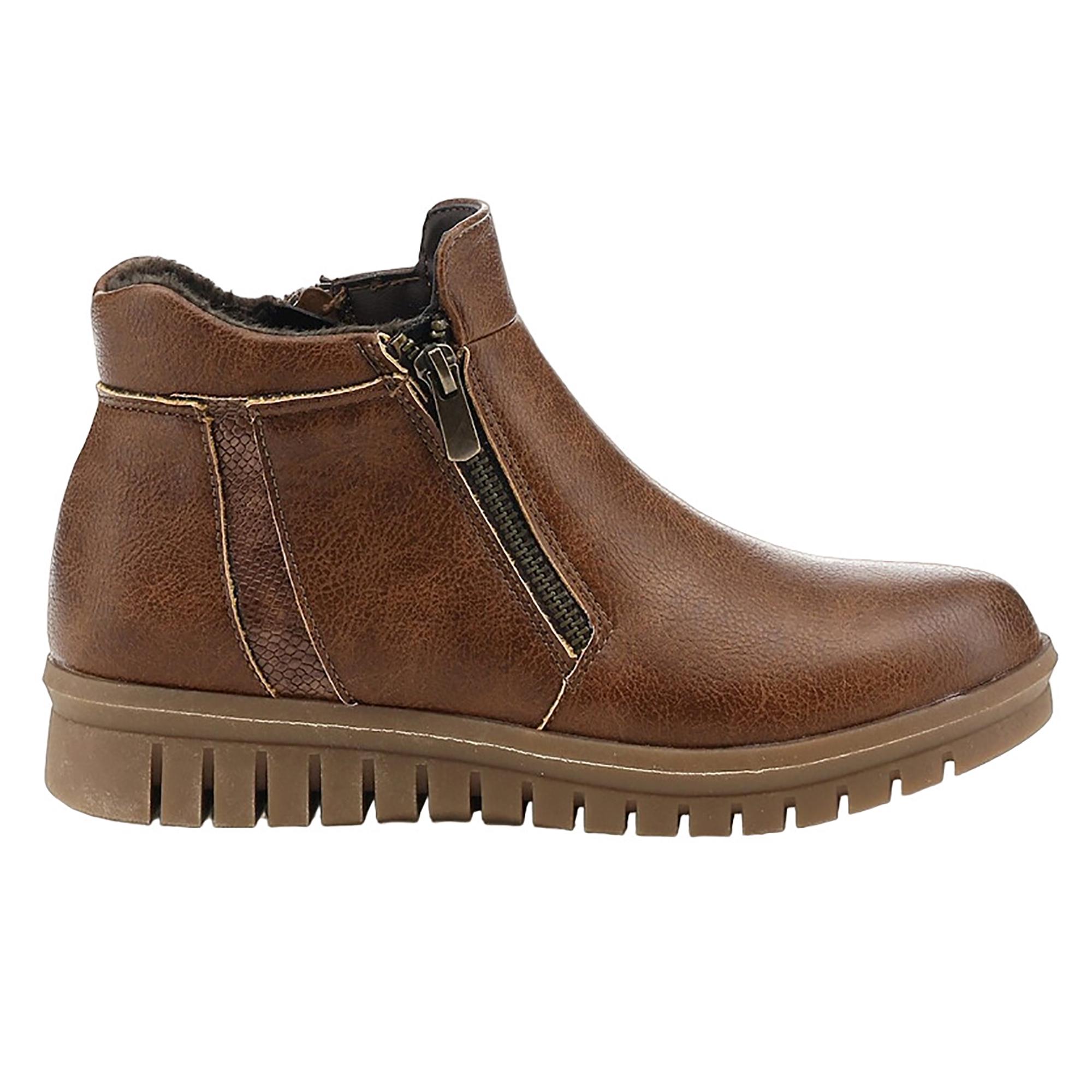 Ботинки повседневные осенние женские Polaris р. 36 Коричневый (050035-36) - фото 2 Ботинки повседневные осенние женские Polaris р. 36 Коричневый (050035-36) - фото 2