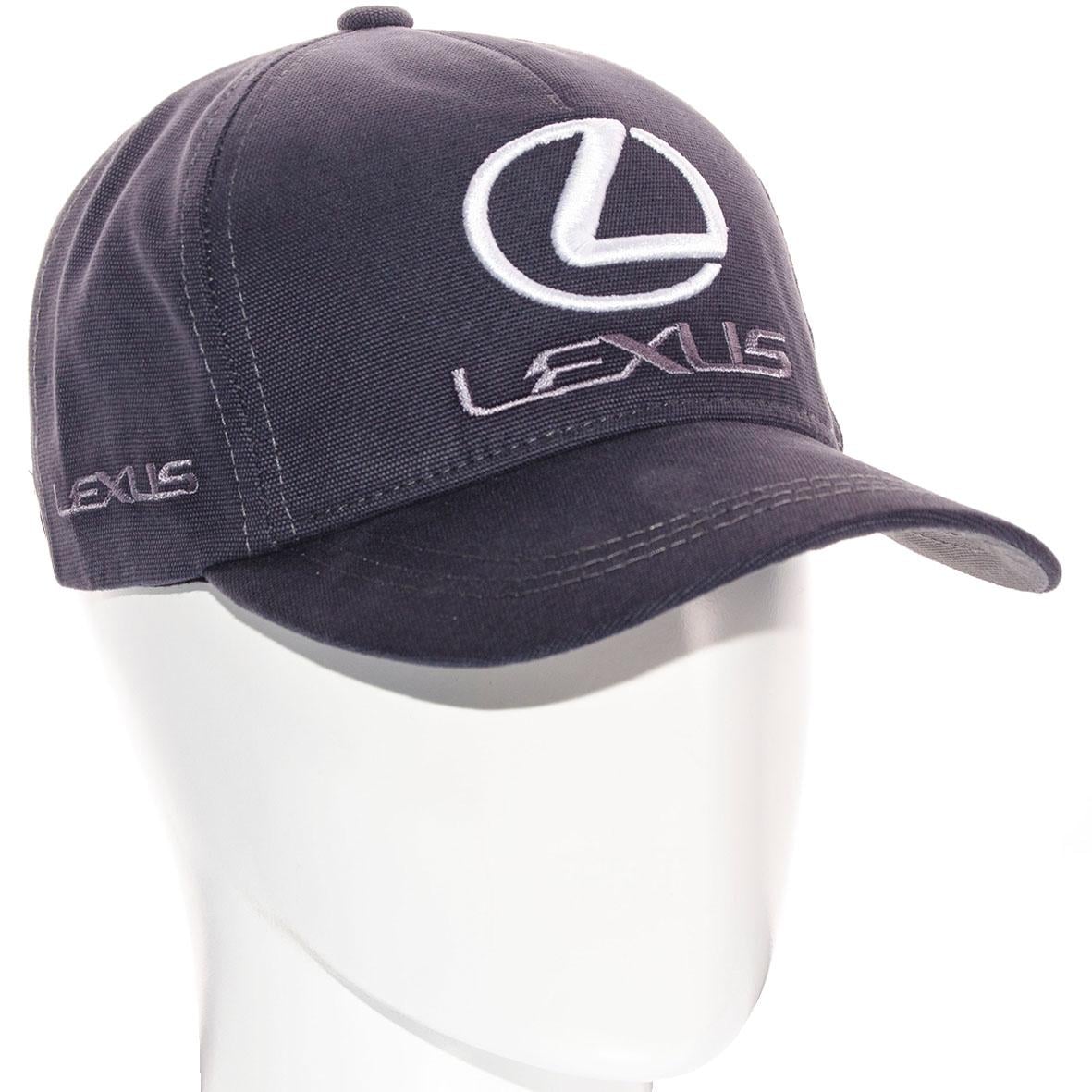 Кепка Lexus BTH20791 из плотного коттона р. 56-58 Темно-серый