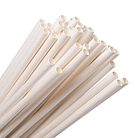 Трубочки бумажные в картонной упаковке 8х150 мм 150 шт. Белый - фото 3