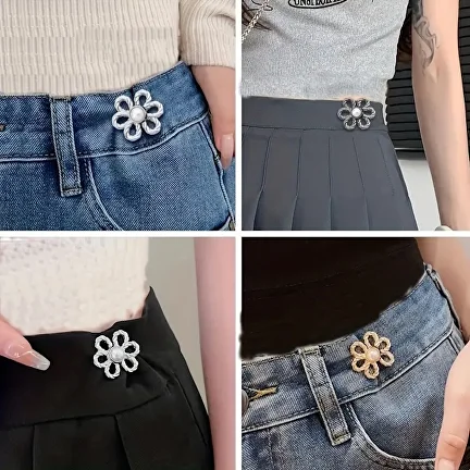 Застежка для пояса декоративная 4 шт. Серебреный (J00023-2) - фото 2 Застежка для пояса декоративная 4 шт. Серебреный (J00023-2) - фото 2