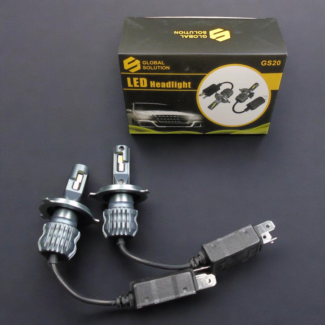 Автомобильные лампы светодиодные Global Solution GS20 H4 H/L24W 6000Lm 6000K 2 шт. Белый (2288402002) - фото 2